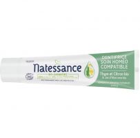 Dentifrice soin homéo-compatible Thym et Citron bio et jus d'Aloe vera bio 75 ml